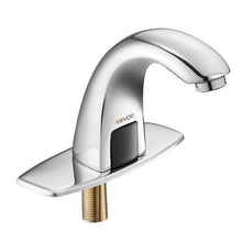 9/16 in Touchless Bathroom Sink Faucet Automatic Sensor Hot/Cold Water Battery Operated Chrome Plated