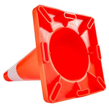 18" Traffic Cones 20 Pack with Reflective Collars & PVC Base for Parking and Hazard Zones