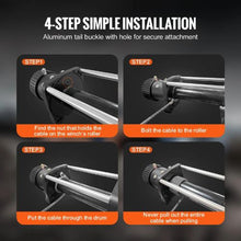 3/8" x 50' Galvanized Steel Winch Cable Heavy-Duty Wire Rope with Swivel Hook for Trucks, SUVs, Off-Road Vehicles