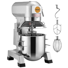 Commercial Food Mixer 30 Qt 1100W 3-Speed Dough Hook & Whisk