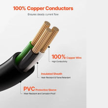10 FT Dryer Power Cord 3-Prong NEMA 10-30P 30A Pure Copper Wire Cable with PVC Cable Tie