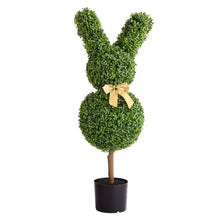 36 In Artificial Topiary Bunny-Shape Boxwood Ball for Outdoor &Indoor