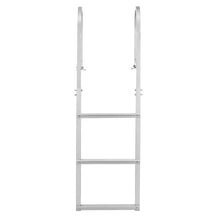 Removable 3-Step Dock Ladder 500 lbs Capacity Aluminum Nonslip Rubber Mat