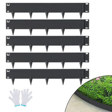 3 Inch x 16.25' Ft Steel Garden Edging Borders Hammer-in Edging Border Bendable Metal Landscape Edging for Yard (Pack of 5)