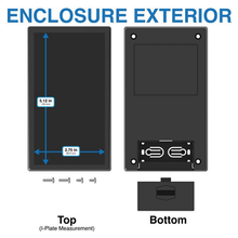 Standard Smooth Recess Sloped Battery 1.9 V Gray Flanged Wallmount Enclosure 0.9 Height 25S,GY