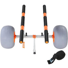 Heavy Duty Foldable Kayak & Canoe Cart – 12" Tires Adjustable 6.7"-17.3" 350 lbs Capacity Paddleboard & Jon Boat Trolley