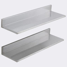 8.6 X 30 In Stainless Steel Shelf, Wall Mounted Floating Shelving Storage Rack for Kitchen WMSL30 ( Pack of 2)