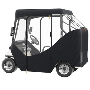 2 Passenger Golf Car Cover 600D Polyester Full Cover for Waterproof and Sunproof COV-22