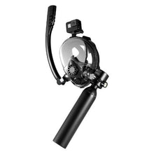 0.5L Scuba Tank Kit Portable Diving Cylinder with Snorkel Mask 5–10 Min Underwater Breathing