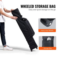 10 x 10 ft Pop Up CanopyTent Silver Coated Tarp with Portable Roller Bag and 4 Sandbags Waterproof and Sun Shelter Gazebo for Outdoor