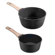 1.5 QT & 2.5 QT Nonstick Saucepan Set with Glass Lids for Kitchen