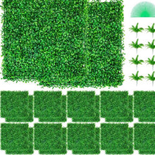 24"x16" Artificial Boxwood Panel for Decor Privacy Fence Indoor Outdoor Garden Backyard (Pack of 24)