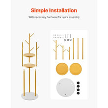 Freestanding Coat Rack with Quartz Stone Base & 9 Hooks – Modern Clothes Stand for Entryway Bedroom Office