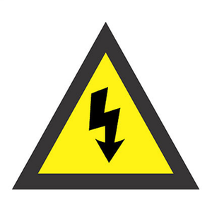 Electrical Shock Adh Vinyl ISO Warning Label WL33Y