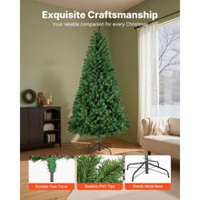 Prelit Flocked Artificial Christmas Tree Xmas with 470 Colorful LED and 11 Lighting Modes Decoration (7.5FT)