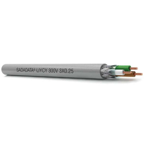 Flexible Bare Copper Shielded Multicore Cable TC Braid LiYCY 300V