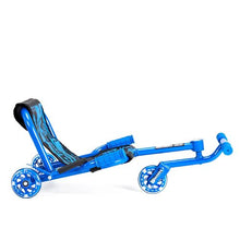 Ages 10+ Kids & Teen Ride-On Drift Scooter 198 lb Capacity, Zig-Zag Motion Indoor & Outdoor Blue Ages 10+