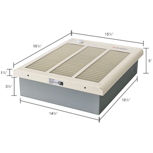 Small Home Fan Forced 240/208V Wall Heater 4000/3000W Enclosed Motor 246743