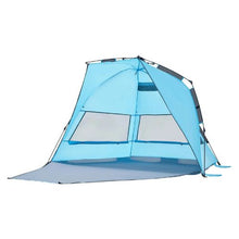 4-Person Pop Up Beach Tent – UPF 50+ Portable Sun Shade Canopy with Carry Bag & Sand Pockets for Camping Fishing & Outdoor Picnic