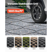 4 in Gravel Grid Permeable Grass and Ground Stabilizer for Driveways RV Parking Slopes (17.06 x 8.86 FT)