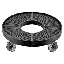Trash Can Dolly with Lockable Wheels - Adjustable 15-22.8 in 440lbs Capacity Heavy Duty Rolling Cart Black
