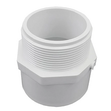 1 1/2" Schedule 40 PVC Male Adapter (Slip x MIPT) White