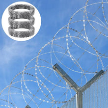 147 ft Razor Barbed Wire and  3 Rolls Razor Wire Fencing Razor Fence  Double Spira For Garden