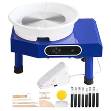 Pottery Wheel 10" Ceramic Forming Machine 60-300 RPM Foot Pedal Detachable Basin LCD Panel