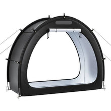 Bike Storage Tent 1–2 Bikes Waterproof Outdoor Tent Ventilated Window Fiberglass Frame