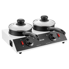 Chocolate Melting Pot 2 x 1 Qt Pots, 80W Dual Temp Control 86–185°F Ceramic-Coated Pots