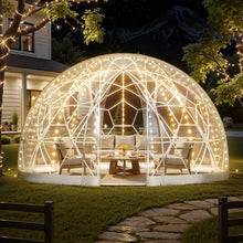 Garden Dome Igloo – 9.5 x 5.7 ft Clear Bubble Tent for 2–4 People Weatherproof Geodesic Greenhouse & Patio Dome