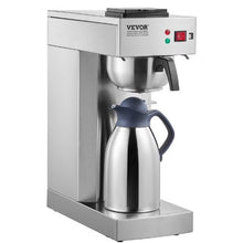 12-Cup Commercial Drip Coffee Maker with Thermal Carafe – Stainless Steel Pour-Over Brewer for Restaurant Office Cafe
