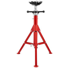 2 Ton V Head Pipe Stand Adjustable Height Pipe Jack Stands Folding for Pipe 1107A