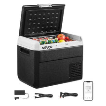 12V Car Refrigerator 31.7QT/30L Portable Freezer -4℉ to 68℉ Adjustable 12/24V DC & 100-240V AC for Outdoor Camping & RV