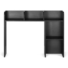 2-Tier Desktop Bookshelf with Anti-Slip Feet Pads (Black)