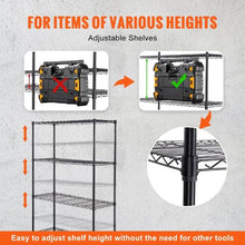 4-Tier Storage Shelving Unit with Wheels 700 lbs Capacity