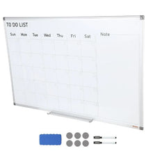 36 x 24 In Calendar Whiteboard Magnetic Dry Erase Calendar Board or Restaurant Office School