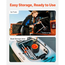 Heavy Duty Kayak & Canoe Cart – 250 lbs Capacity 7.5" Solid Rubber Tires Kickstand Quick Assemble/Disassemble