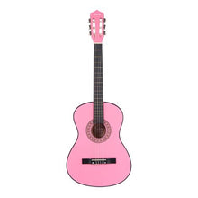 38 Inch Classical Guitar Starter Kit with Gig Bag Tuner Capo & Accessories (Pink)