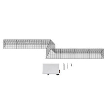 287 x 78.7 x 24.2 In Chicken Tunnel Run – Extra-Large Portable Outdoor Coop for Chickens Ducks & Rabbits