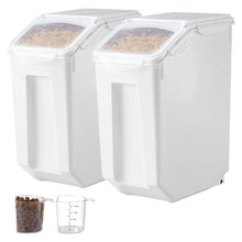 4.5Gal/20L X 2 Ingredient Storage Containe For  Kitchen Flour Bin F-8909X2( 2 PCS)