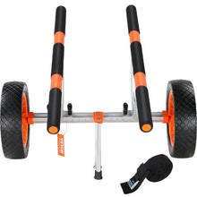 Heavy Duty Kayak & Canoe Cart – 450 lbs 12" Solid Tires Adjustable Width Detachable with Nonslip Foot for Paddleboards