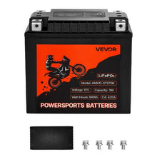 12V 7Ah LiFePO4 Motorcycle Battery Pre-Charged Maintenance-Free High Performance for ATV Motorcycle Jet Skis Scooter UTV