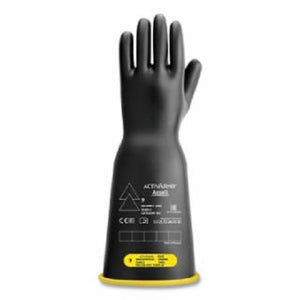 16" Length 10.5Size RIG Electrical Insulating Class 2 Gloves Black 012-RIG216YBBC105