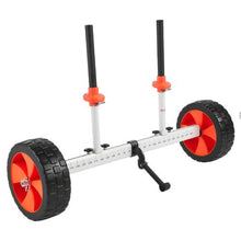 Heavy Duty Kayak & Canoe Cart – 230 lbs Capacity 10" Solid PU Tires Kickstand Quick Assemble/Disassemble