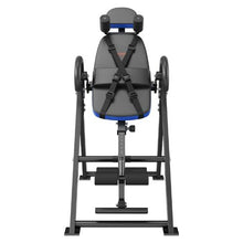 Heavy Duty Inversion Table – 300lbs Capacity Back Stretcher with Headrest Ankle Lock Adjustable Protective Belt (Blue/Black)