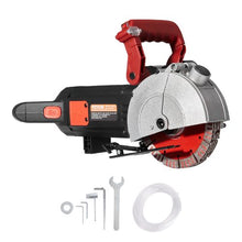 6.3-Inch Wall Chaser 2500W 1.5-Inch Cutting Width 2-Inch Depth Blades 6300 RPM Dustless