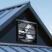 20-Inch Shutter Exhaust Fan 4499 CFM Steel AC Motor with Automatic Louvers & Variable Speed