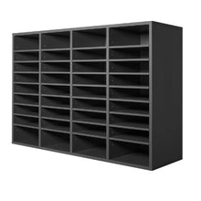 36 Compartment Desk Literature Organizer File & Mail Sorter – (Grey)