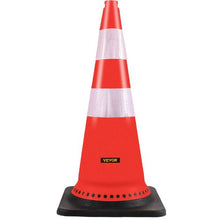 30" PVC Traffic Cones, 8 Pack with Reflective Collars & Weighted Base